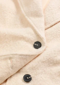 bonprix Bekleidung·Hosen|Jacken & Mäntel^Kurzer Bouclé-Mantel, oversized creme