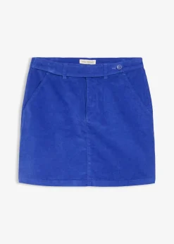 bonprix Bekleidung·Sportbekleidung|Zweiteiler & Sets^Kurzer Cordrock edelsteinblau