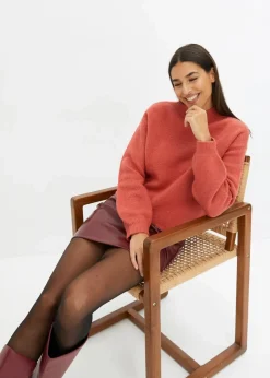 bonprix Pullover & Strickjacken|Bekleidung·Jeans^Kurzer Pullover rhabarber