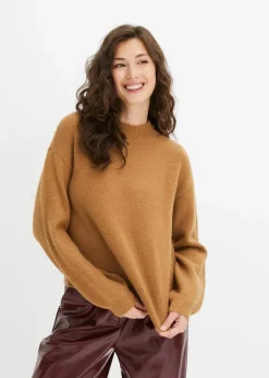bonprix Bekleidung·Umstandsmode|Strickmode^Kurzer Pullover camel