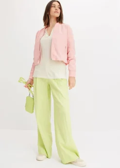 bonprix Jacken & Mäntel|Bekleidung·Hosen^Kurzer Soft-Blouson softrosa