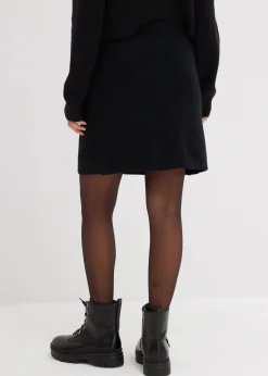 bonprix Röcke|Basics^Kurzer Strickrock schwarz