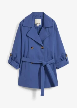bonprix Jacken & Mäntel^kurzer Trenchcoat hellindigo