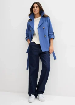 bonprix Jacken & Mäntel^kurzer Trenchcoat hellindigo