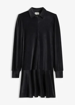 bonprix Kleider^Kurzes Cord-Kleid schwarz
