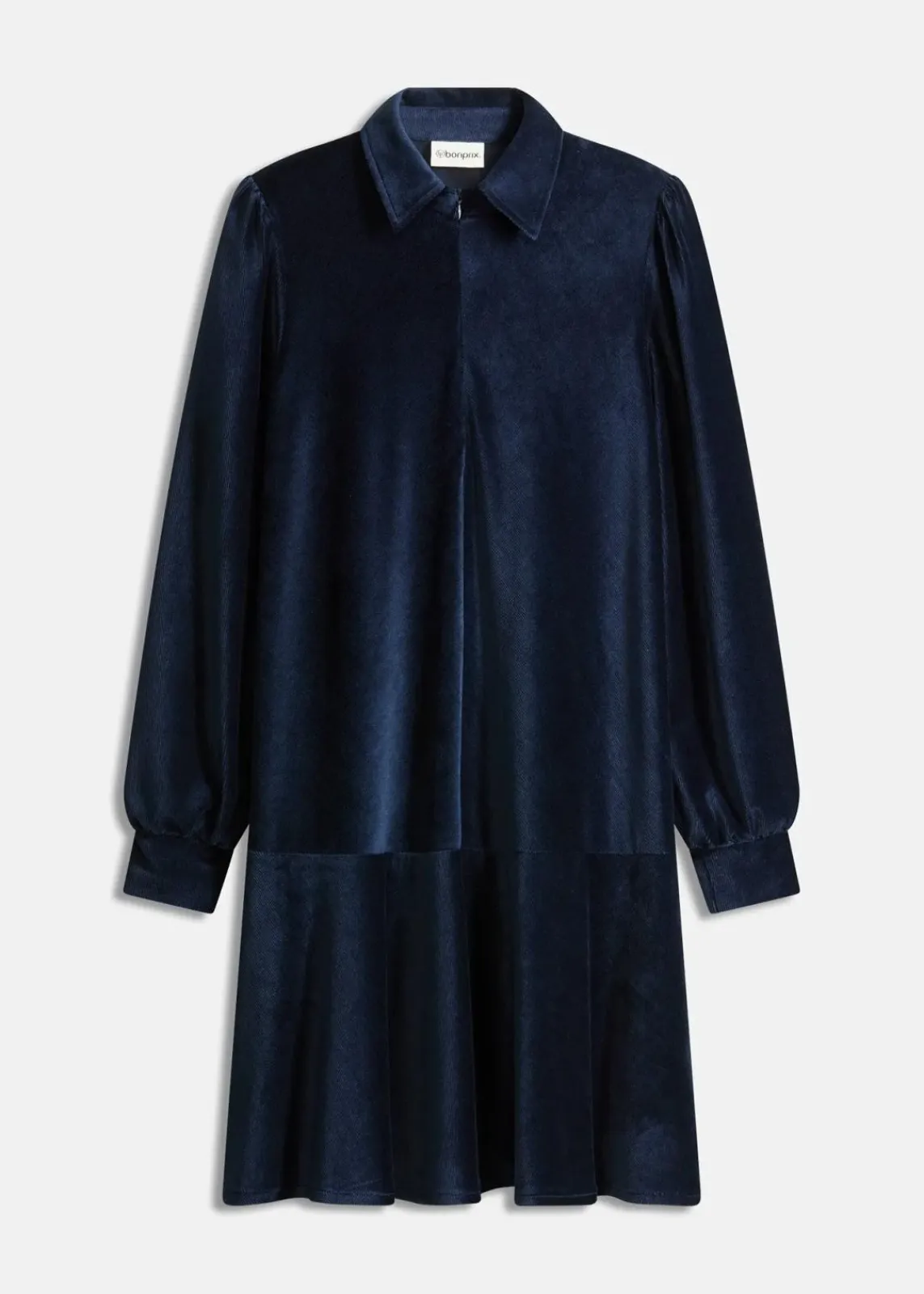 bonprix Kleider^Kurzes Cord-Kleid dunkelblau