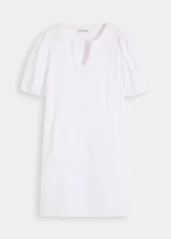 bonprix Bekleidung·Pullover & Strickjacken|Kleider^Kurzes Kleid aus Musselin weiß