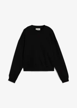 bonprix Nachhaltigere Materialien|Sweat^Kurzes Oversize-Sweatshirt aus reiner Bio-Baumwolle schwarz
