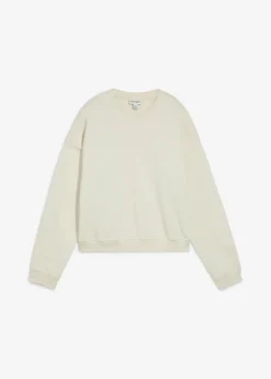 bonprix Bekleidung·Röcke|Bekleidung·Blusen & Tuniken^Kurzes Oversize-Sweatshirt aus reiner Bio-Baumwolle silbergrün
