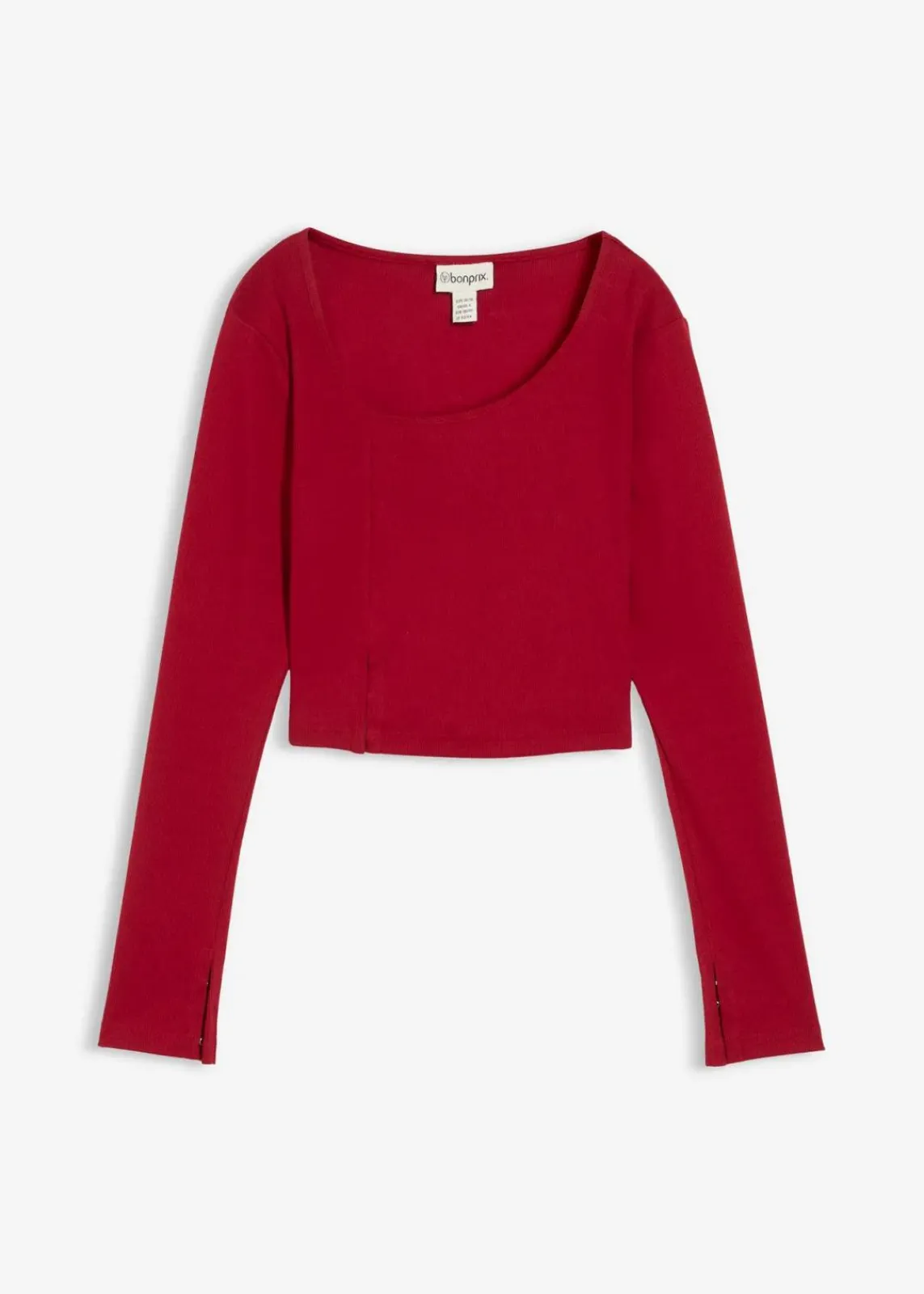 bonprix Shirts & Tops^Kurzes Rippshirt abendrot
