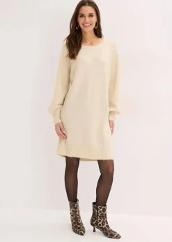 bonprix Bekleidung·Umstandsmode|Strickmode^Kurzes Strickkleid hellsand