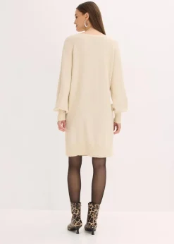 bonprix Bekleidung·Umstandsmode|Strickmode^Kurzes Strickkleid hellsand