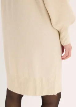 bonprix Bekleidung·Umstandsmode|Strickmode^Kurzes Strickkleid hellsand