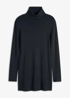 bonprix Bekleidung·Umstandsmode|Strickmode^Kurzes Strickkleid schwarz