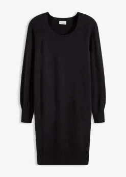bonprix Bekleidung·Umstandsmode|Strickmode^Kurzes Strickkleid schwarz