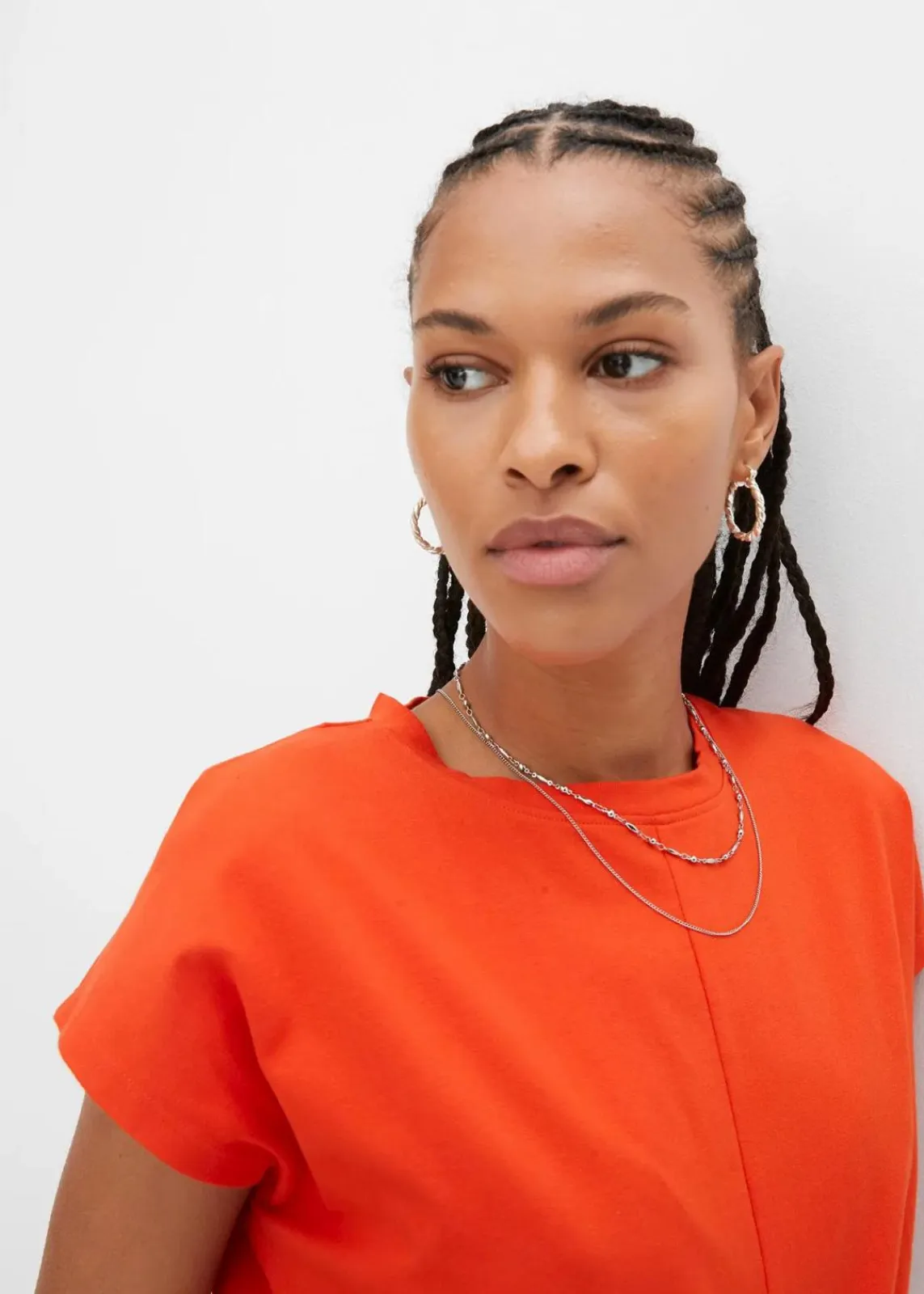 bonprix Shirts & Tops^Kurzes T-Shirt aus reiner Bio-Baumwolle blutorange