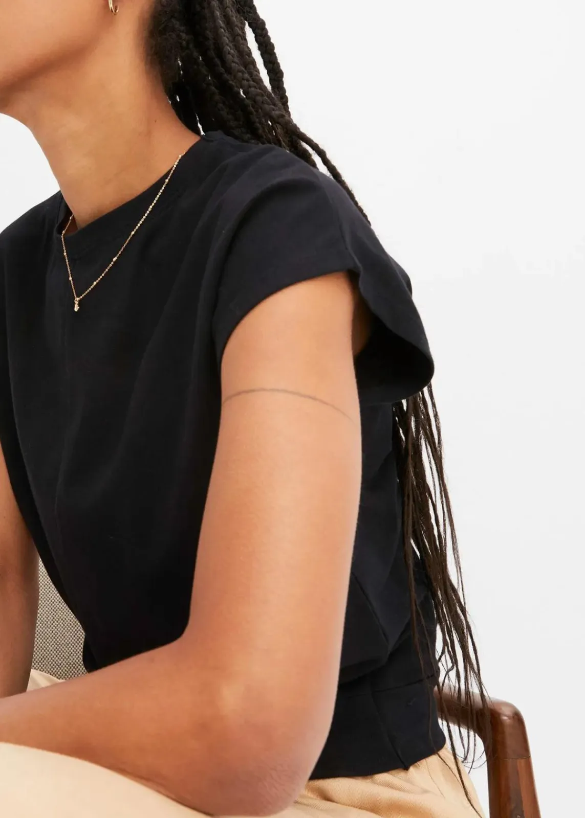 bonprix Shirts & Tops^Kurzes T-Shirt aus reiner Bio-Baumwolle schwarz