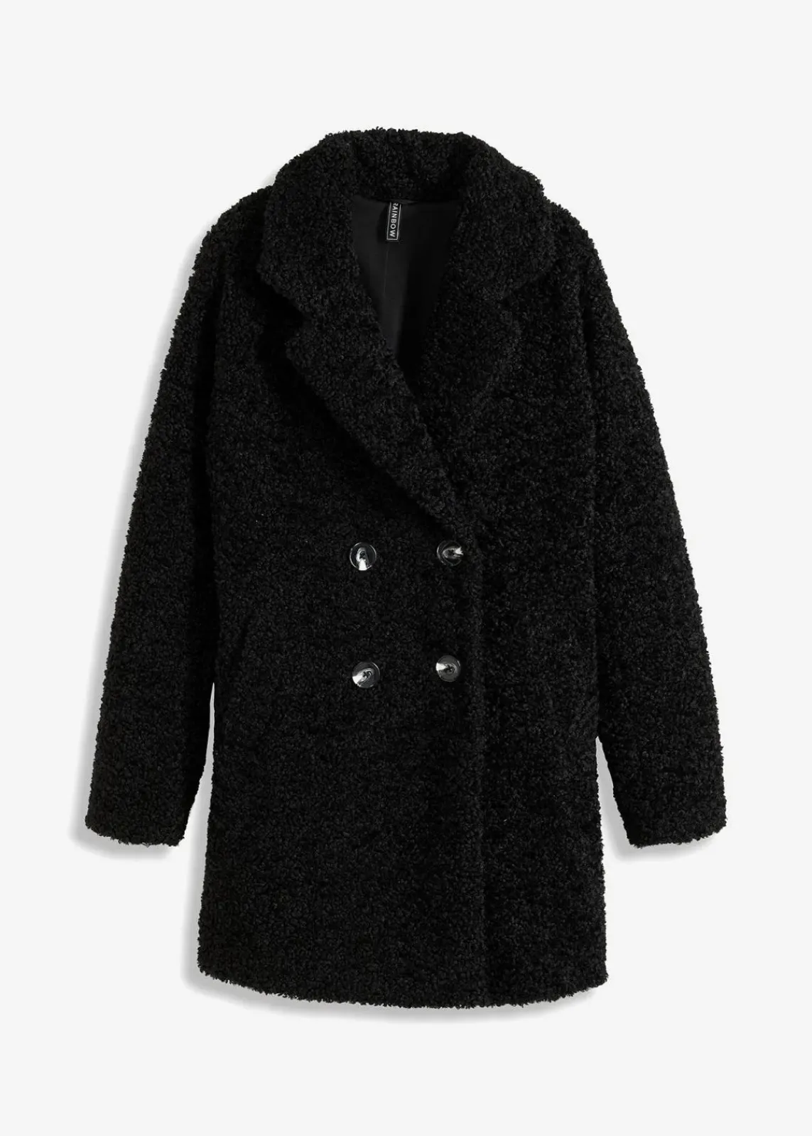bonprix Jacken & Mäntel|Bekleidung·Hosen^Kurzmantel schwarz