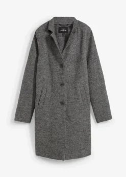 bonprix Bekleidung·Hosen|Jacken & Mäntel^Kurzmantel aus Wolle mittelgrau meliert