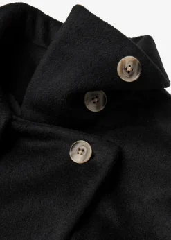 bonprix Nachhaltigere Materialien|Jacken & Mäntel^Kurzmantel in Wolloptik schwarz