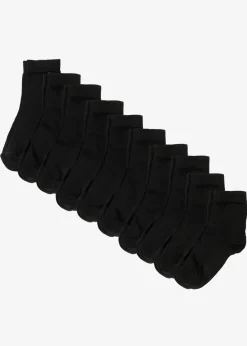 bonprix Mehrfachpacks|Jungen·Strümpfe^Kurzsocken mit Bio-Baumwolle (10er Pack) schwarz