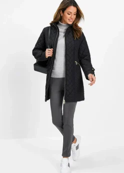 bonprix Bekleidung·Hosen|Jacken & Mäntel^Kurz-Steppmantel schwarz