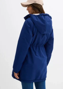 bonprix Umstandsmode|Bekleidung·Blazer^Kuschelig gefütterte Umstands-und Tragejacke tiefseeblau/steingrau/silber