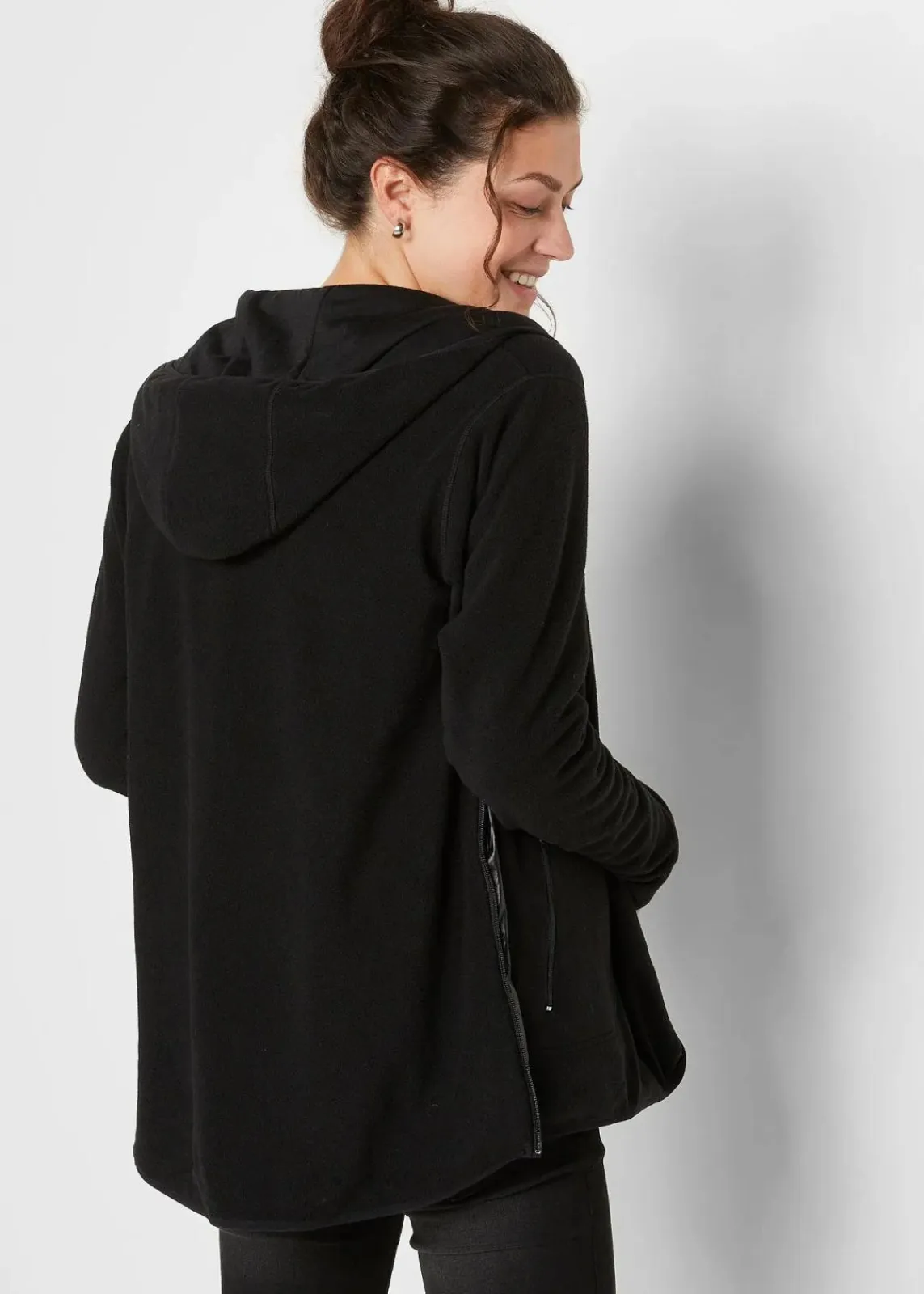 bonprix Bekleidung·Blazer|Umstandsmode^Kuschelige 3-in-1 Umstands-Fleecejacke und Tragejacke schwarz