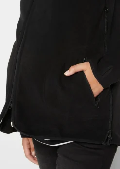 bonprix Bekleidung·Blazer|Umstandsmode^Kuschelige 3-in-1 Umstands-Fleecejacke und Tragejacke schwarz