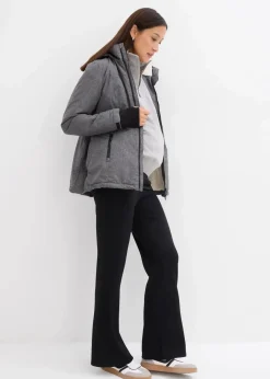 bonprix Bekleidung·Blazer|Umstandsmode^Kuschelige 3-in-1 Umstandsjacke und Tragejacke schiefergrau meliert