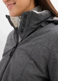 bonprix Bekleidung·Blazer|Umstandsmode^Kuschelige 3-in-1 Umstandsjacke und Tragejacke schiefergrau meliert
