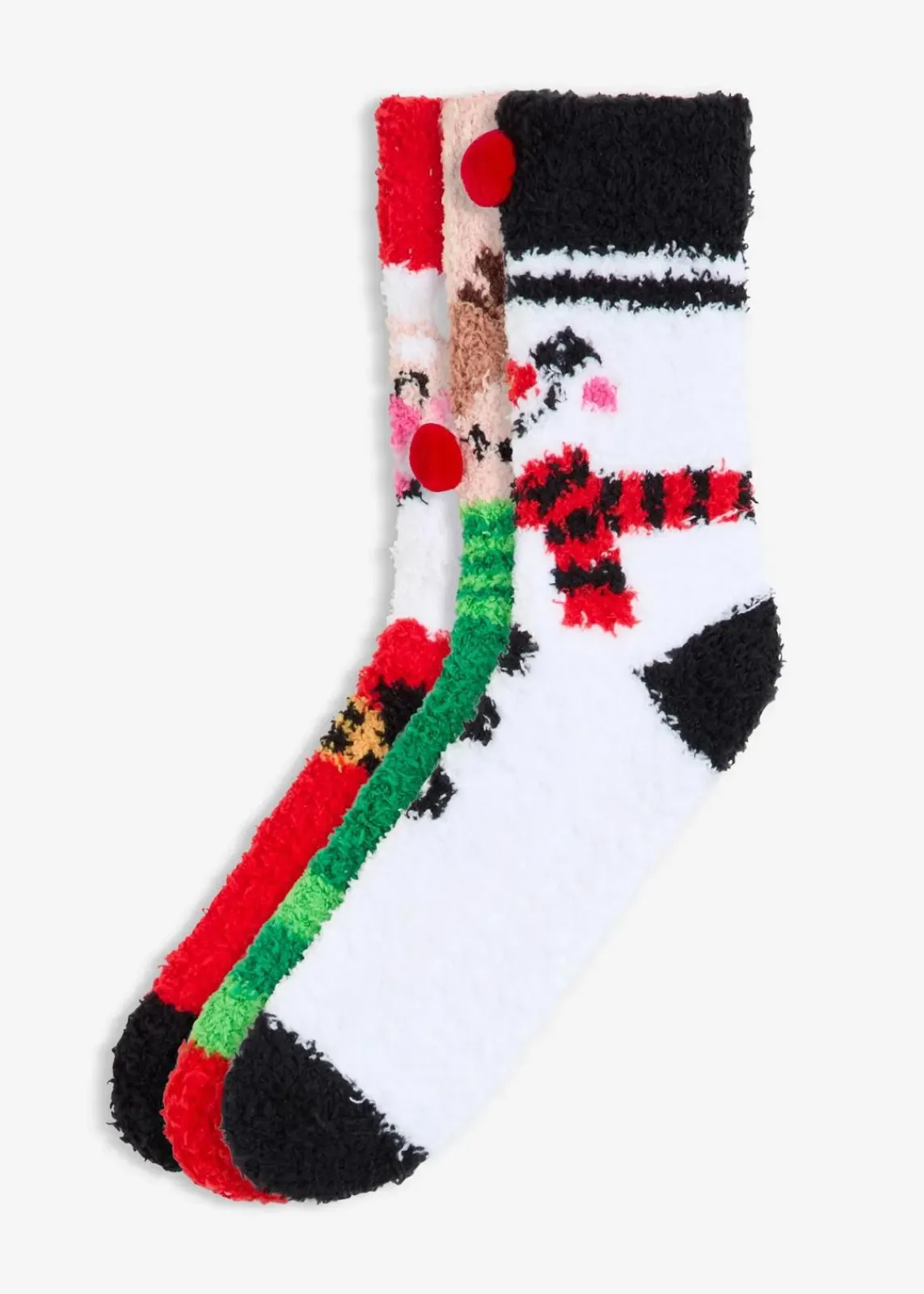 bonprix Mehrfachpacks|Jungen·Strümpfe^Kuschelsocken (3 Paar) bunt