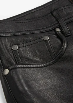 bonprix Premium|Nachhaltigere Materialien^Lammnappa-Lederhose schwarz