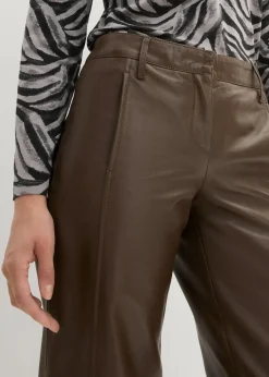 bonprix Premium|Hosen^Lammnappa-Marlenehose walnussbraun