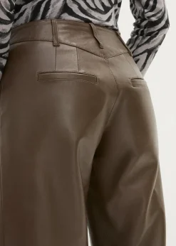 bonprix Premium|Hosen^Lammnappa-Marlenehose walnussbraun
