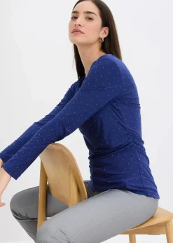 bonprix Shirts & Tops^Langarmshirt mitternachtsblau