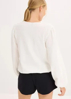 bonprix Shirts & Tops^Langarmshirt wollweiß