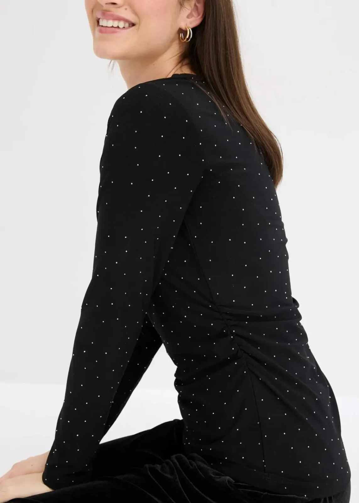 bonprix Shirts & Tops^Langarmshirt schwarz