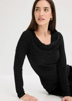 bonprix Shirts & Tops^Langarmshirt schwarz