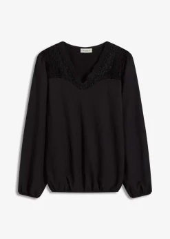 bonprix Shirts & Tops^Langarmshirt schwarz