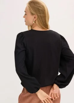 bonprix Shirts & Tops^Langarmshirt schwarz