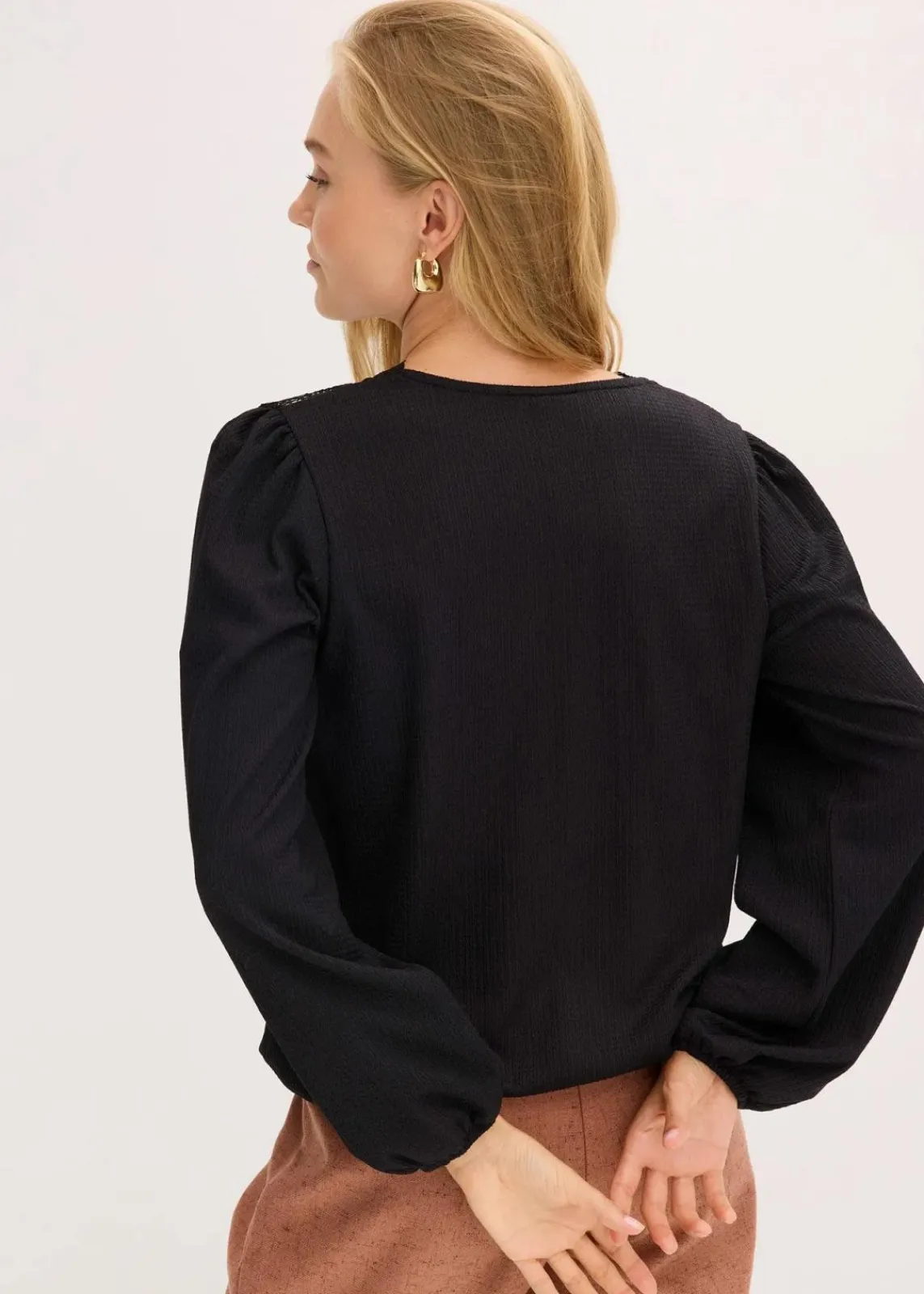 bonprix Shirts & Tops^Langarmshirt schwarz