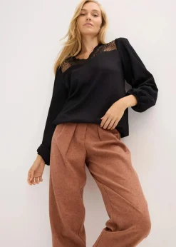 bonprix Shirts & Tops^Langarmshirt schwarz