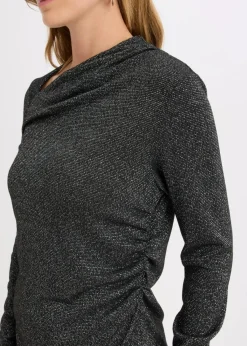 bonprix Shirts & Tops^Langarmshirt schwarz/silber