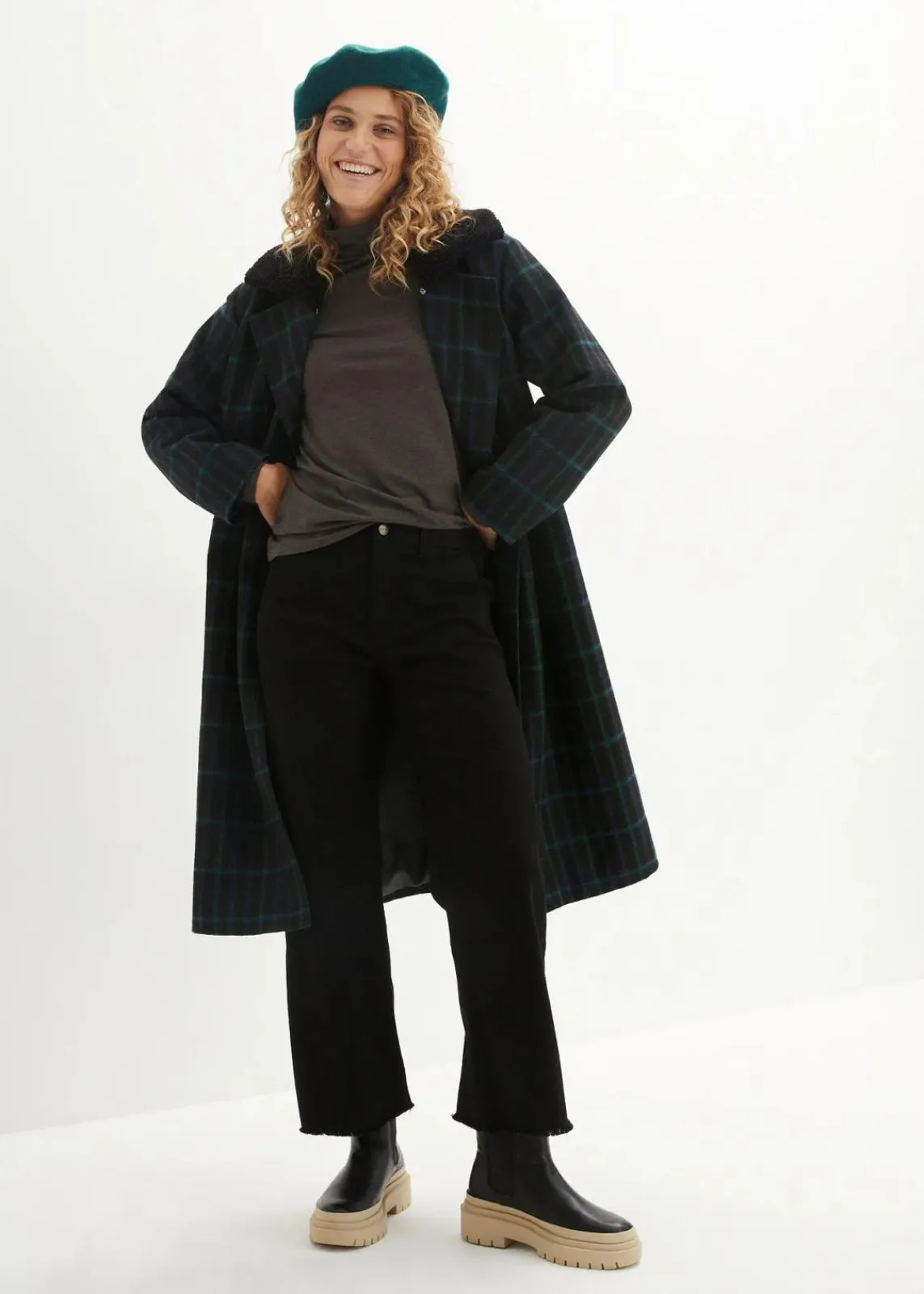 bonprix Shirts & Tops|Basics^Langarmshirt (2er Pack) schwarz+anthrazit meliert