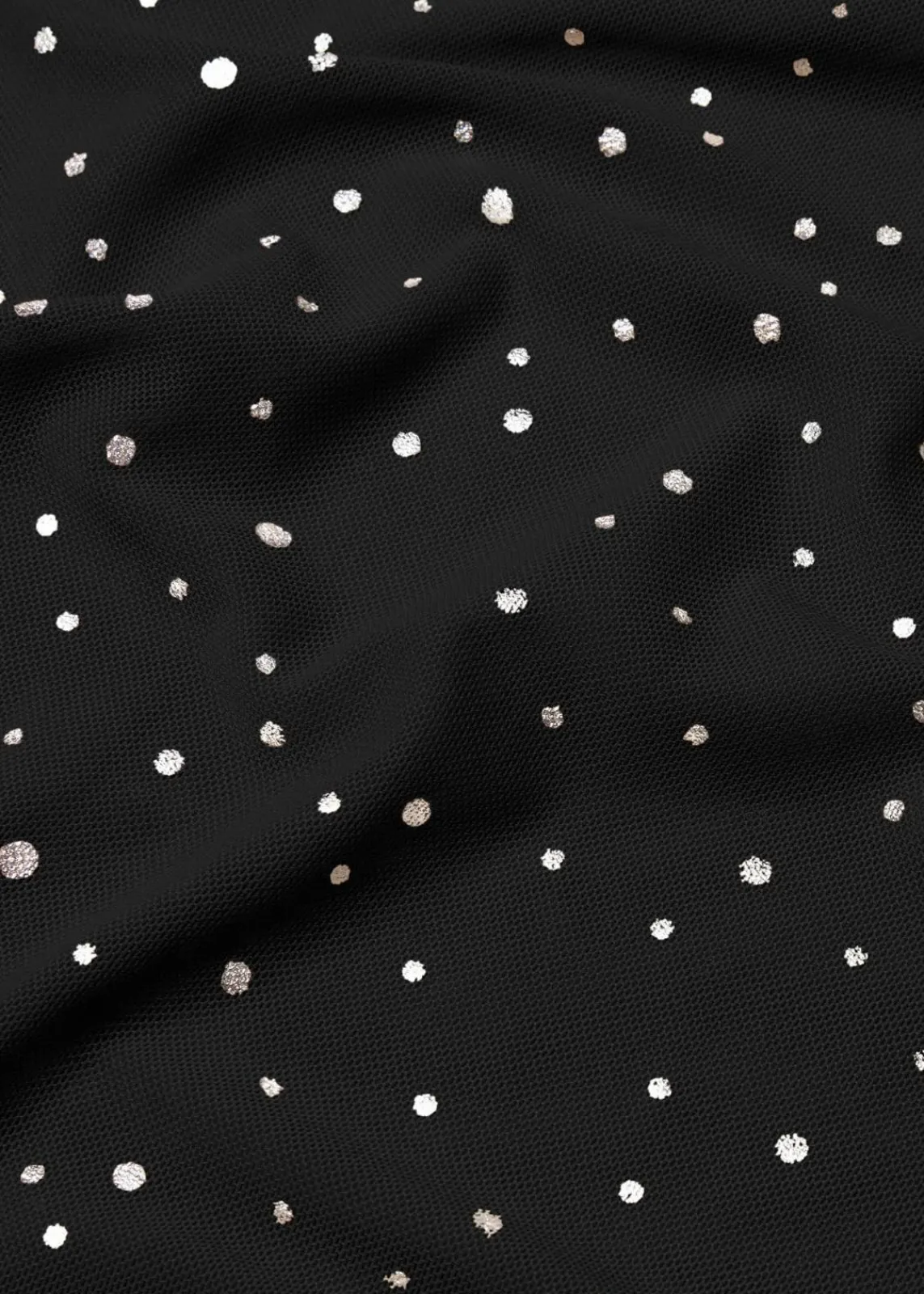 bonprix Shirts & Tops|Nachhaltigere Materialien^Langarmshirt aus Glitzer-Mesh schwarz