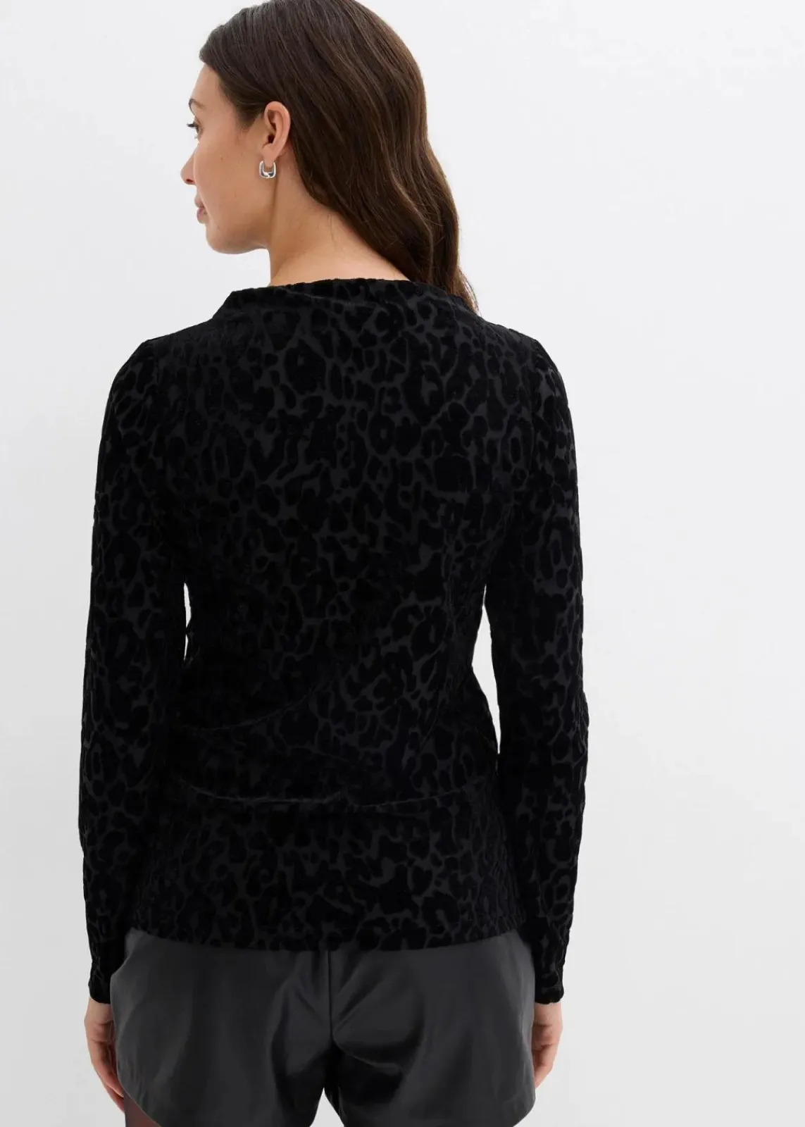 bonprix Shirts & Tops|Nachhaltigere Materialien^Langarmshirt aus Jersey schwarz