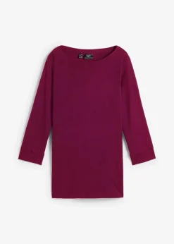 bonprix Shirts & Tops|Basics^Langarmshirt aus reiner Bio-Baumwolle beere