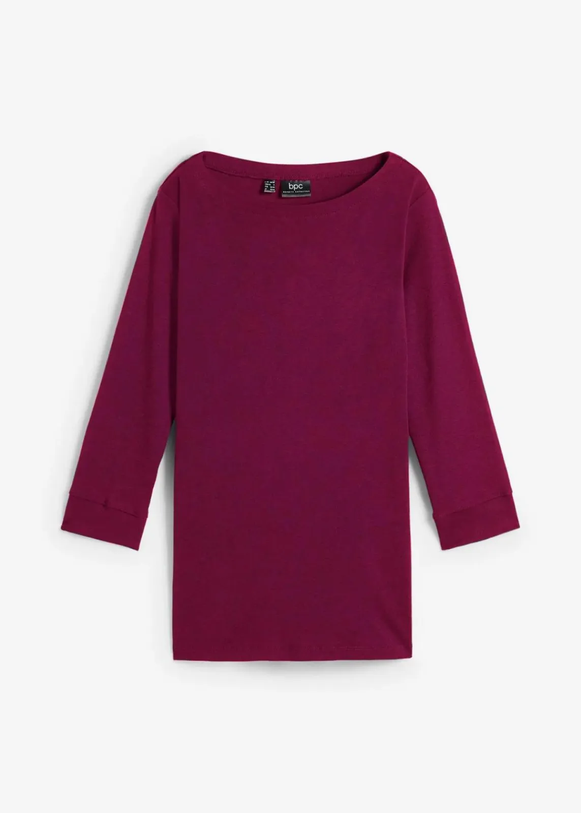 bonprix Shirts & Tops|Basics^Langarmshirt aus reiner Bio-Baumwolle beere