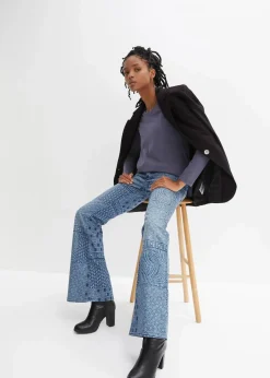 bonprix Shirts & Tops^Langarmshirt aus reiner Baumwolle indigo